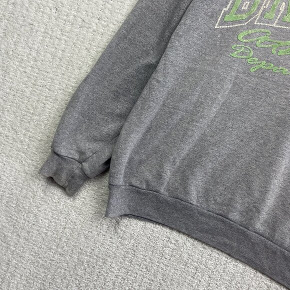 Vintage 90s Brooks Athletic Grey Sweatshirt Retro Pullover College Style Read - Picture 3 of 14